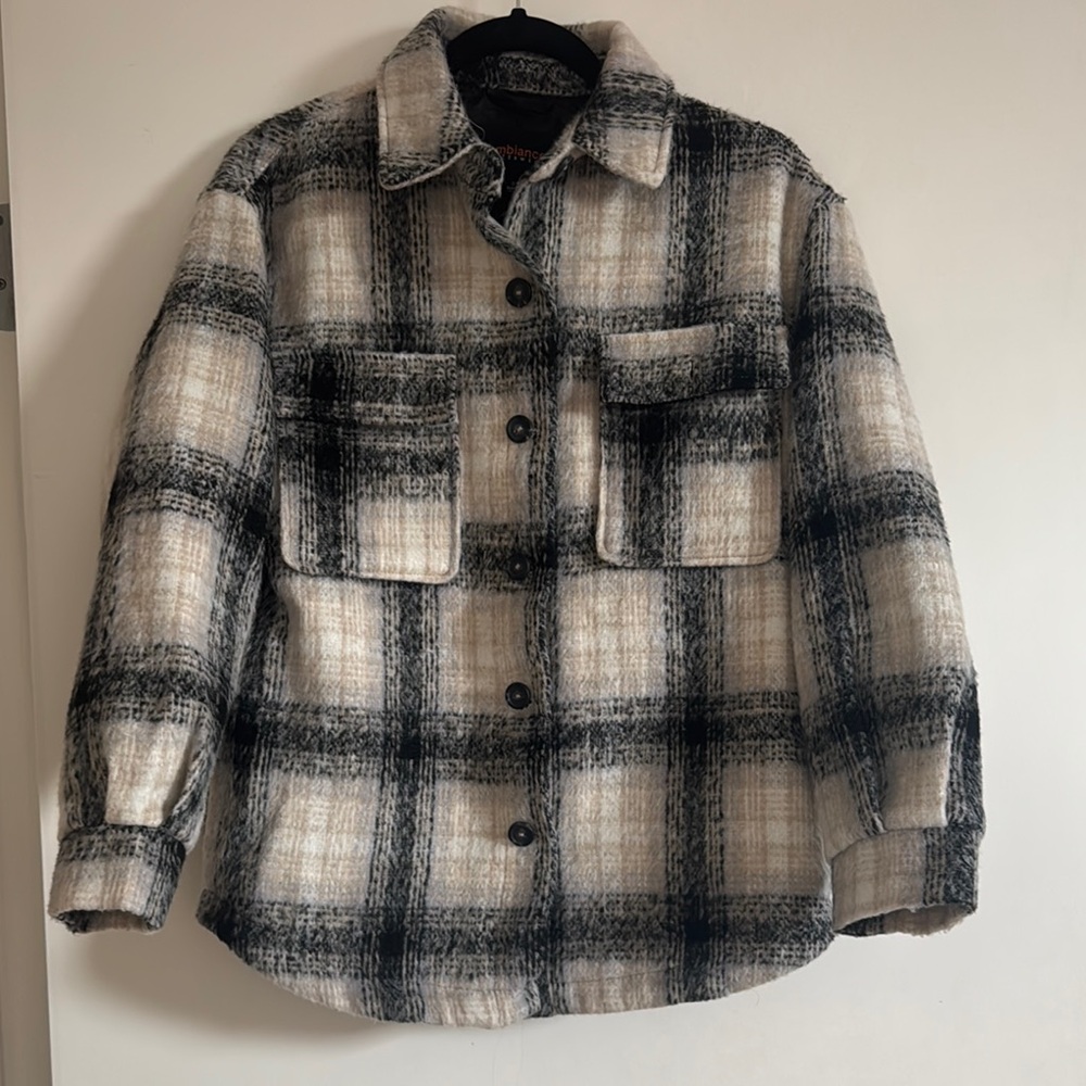 Women’s Plaid Button-Up shacket Jacket size small